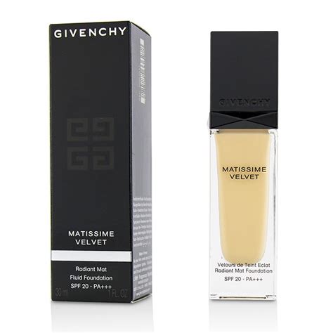 Givenchy Matissime Velvet, Radiant Mat Fluid Foundation SPF 